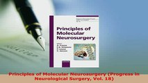 Download  Principles of Molecular Neurosurgery Progress in Neurological Surgery Vol 18 Free Books