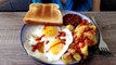 #57 ASMR food | Eating/whispering Breakfast for Dinner! Eggs, potatoes, veggie sausage & toast