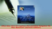 PDF  Alles über OS X El Capitan Der perfekte Ratgeber für MacBenutzer German Edition  Read Online