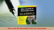 Download  Mac und OS Mountain Lion fur Dummies Free Books