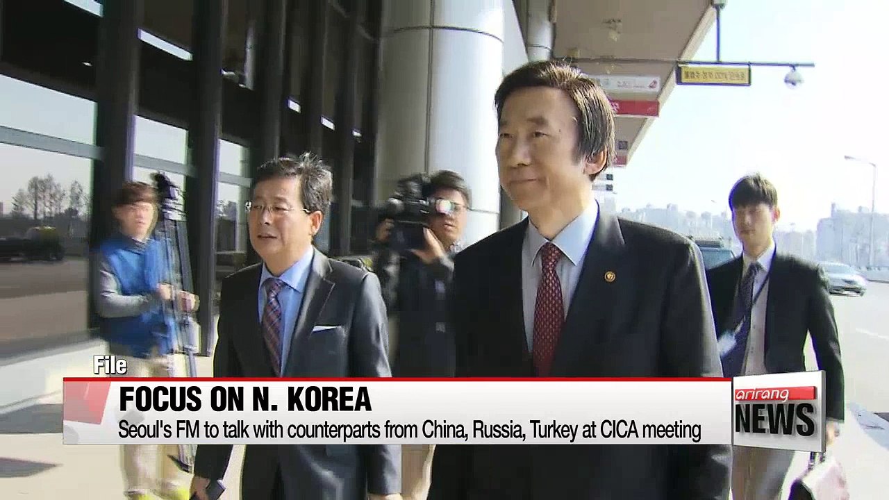 Seoul's FM to call for cooperation on dealing with N. Korea at CICA meeting