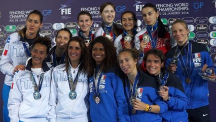 Escrime " Historique : 4éme Titre d'affilé pour le Fleuret féminin" RIO2016