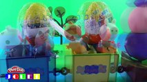 Jouets pour enfants, Ouvert 2 Minions Peppa Pig oeufs surprise, Jouant avec Peppa Pig Coaster