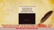 Download  Clinical Gynecologic Endocrinology  Infertility Text SelfAssessment and Study Guide on PDF Full Ebook