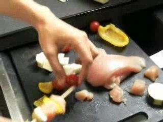 Tapas de Brochettes poulet épices (recette)