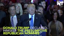 Donald Trump Declares Himself The Presumptive Nominee