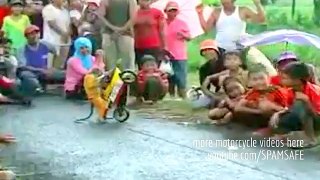 Monkey Rides Motorcycle Oh soo Amazing