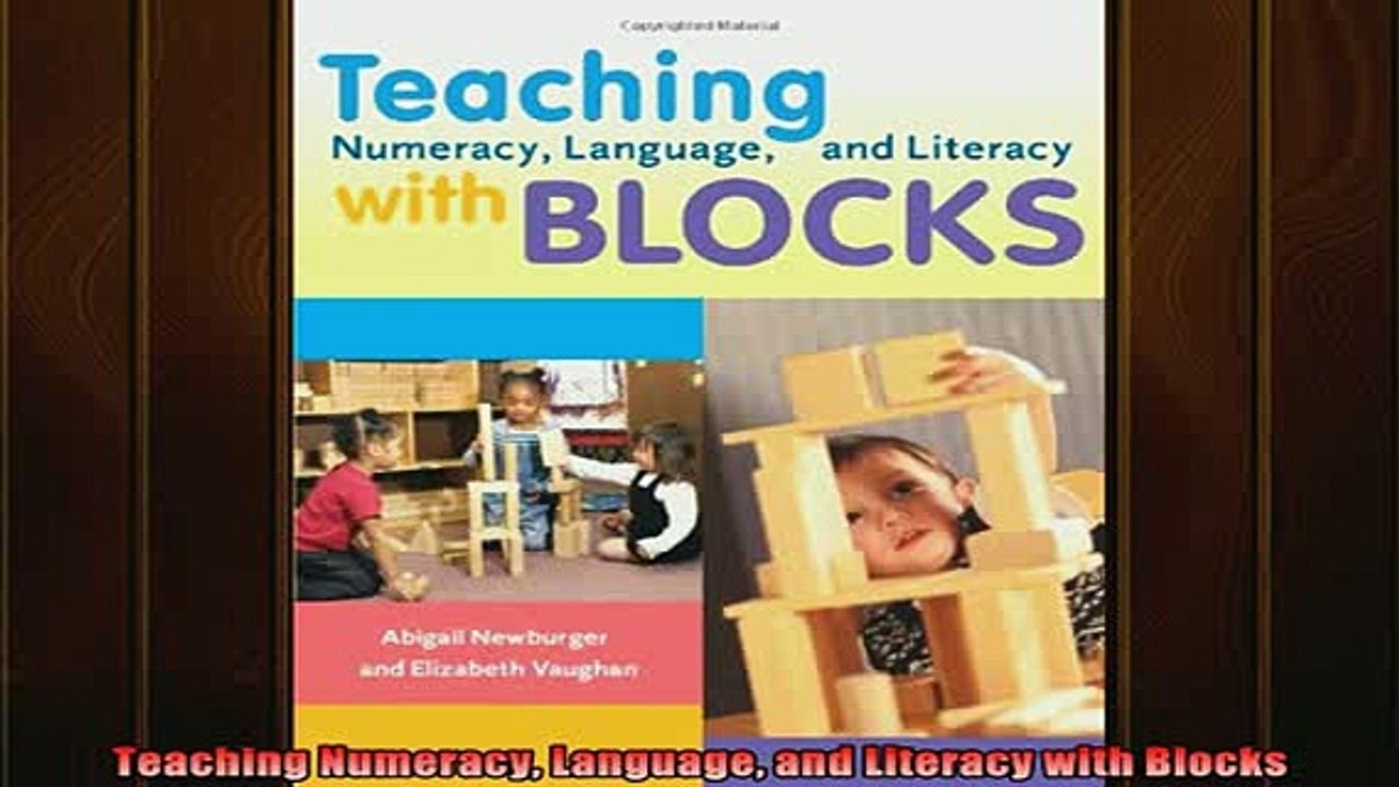 DOWNLOAD FREE Ebooks  Teaching Numeracy Language and Literacy with Blocks Full Free