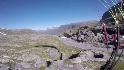 Atterrissage très très difficile en parapente