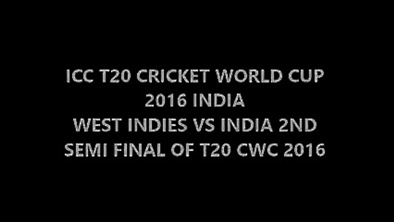 India team gave huge target to West Indies for winning 2nd Semi-Final of World T20  Innings Break
