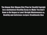 PDF The Vegan Diet (Vegan Diet Plan for Health) (weight loss motivation) Healthy (Easy-to-Make