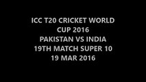 Pakistan vs India 19th Match of T20 Cricket World Cup 2016 PTV Sports Biss Key 19th March 2016
