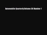 [Read Book] Automobile Quarterly Volume 36 Number 1  EBook