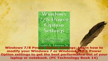 PDF  Windows 78 Power Option Settings Learn how to modify your Windows 7 or Windows 881 Read Online