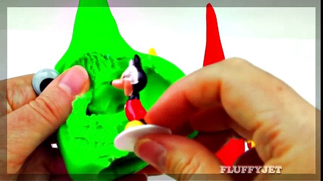 Play-Doh Huevos Sorpresa De Mickey Mouse Sesame Street Lalaloopsy Transformadores De Bob Esponja Juguetes FluffyJet | HD
