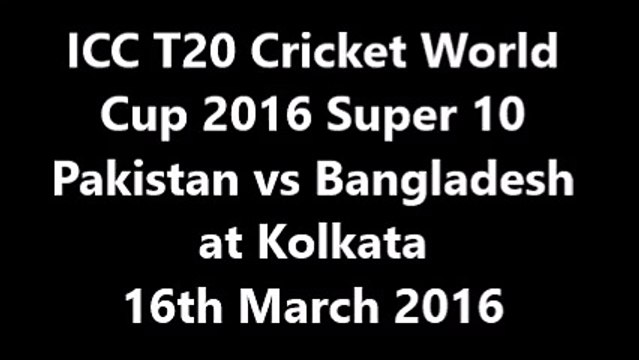 Pakistan won by 55 Runs Pakistan vs Bangladesh Super 10 T20 Cricket World Cup 14th Match Summray