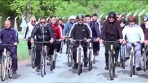 Sağlık Bakanlığının Düzenlediği Bisiklet Turu - Bakan Müezzinoğlu ve Bakan Tüfenkci