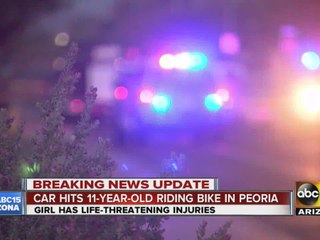 Car hits 11-year-old riding bike in Peoria