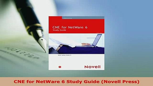 Download CNE for NetWare 6 Study Guide Novell Press Free Books
