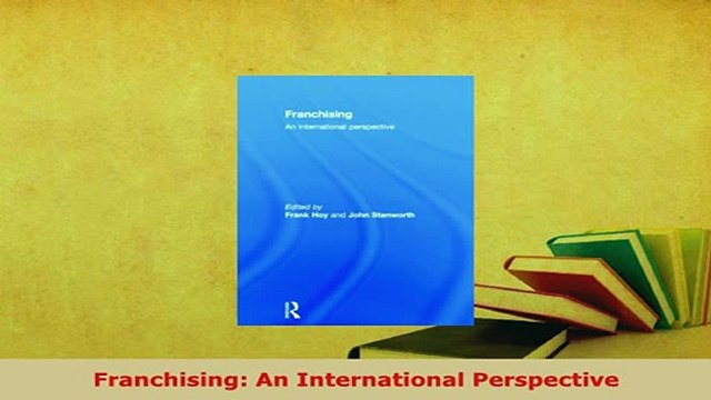 PDF Franchising An International Perspective Download Online