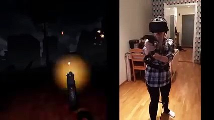 La peur de sa vie. Elle ne le refera plus jamais lol