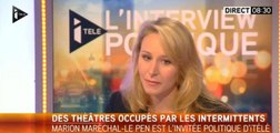 Pour Marion Maréchal-Le Pen, les intermittents «mettent à eux seuls en péril l'assurance chômage»