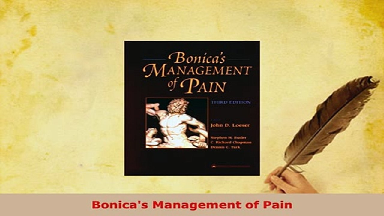 Download  Bonicas Management of Pain Free Books