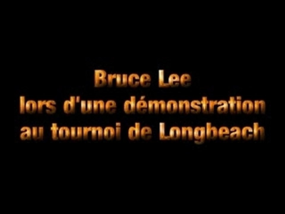 Bruce Lee en démonstration