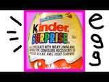 Kinder Surprise Egg unboxing with Disney Cars on surprise toys and eggs in BirthdayCandyLand