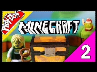 Minecraft Playdoh Surprise Eggs Captain America, Lego Movie and Monsters inc