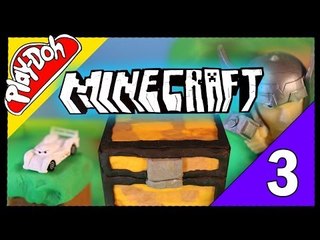 Minecraft playdoh surprise eggs and toys Avengers Disney Cars Barbie Episode 3