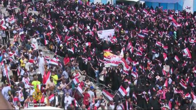 Mass protests in Baghdad pressure Iraq's parliament