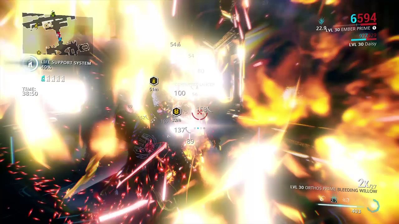 Warframe solo t2 survival 45mins