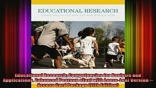 DOWNLOAD FREE Ebooks  Educational Research Competencies for Analysis and Applications Enhanced Pearson eText Full Ebook Online Free