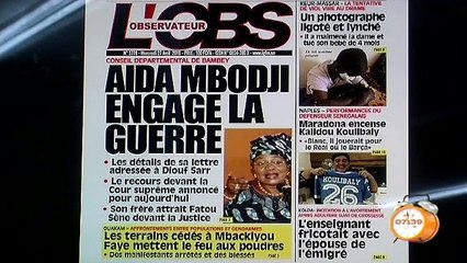 Yeewu leen - Menu du journal l'observateur avec Idrissa Sané - 27 avril 2016