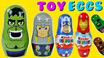 Huevos Sorpresa Avengers Kinder Muñecas Matrioska Marvel Superheroes Hulk Ironman Thor