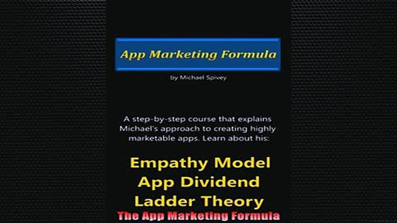 READ book  The App Marketing Formula Online Free