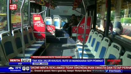 Transjakarta Rute UI-Manggarai Sepi Penumpang
