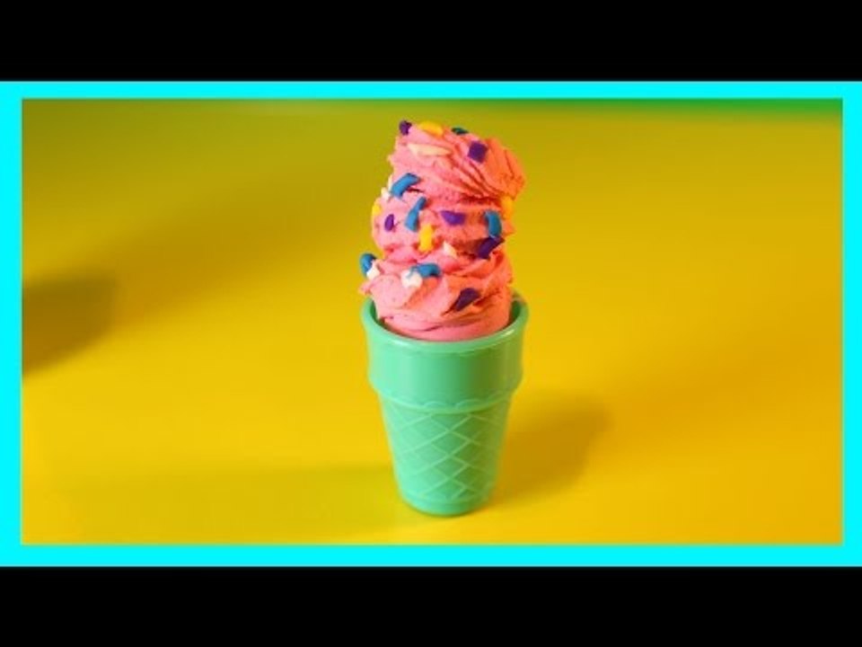 Play Doh (Play Dough) Ice Cream Cone with Sprinkles Video for Children ♥