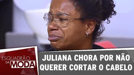 Juliana chora por não querer cortar o cabelo!