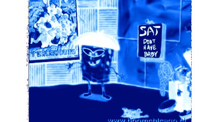 Spongebob in China with Electronic Sounds