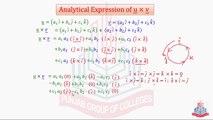 Analytical Expression & Determine Formula for Cross Product