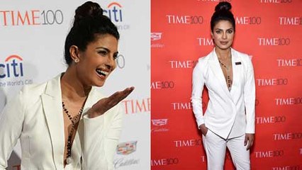 Priyanka Chopra FLASHES Massive CLEAVAGE at Time 100 Gala 2016