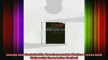 READ book  Energy and Sustainable Development in Mexico Texas AM University Economics Series Full Free