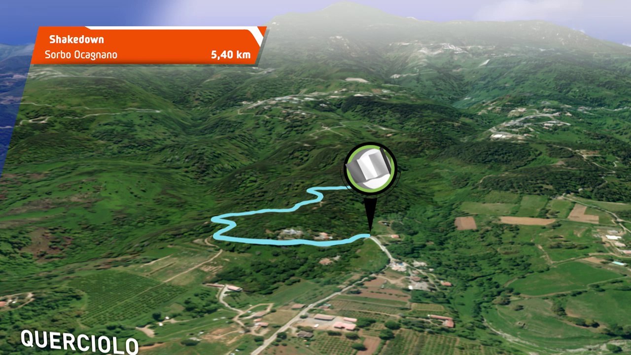 Le parcours du Tour de Corse WRC 2016 en 3D