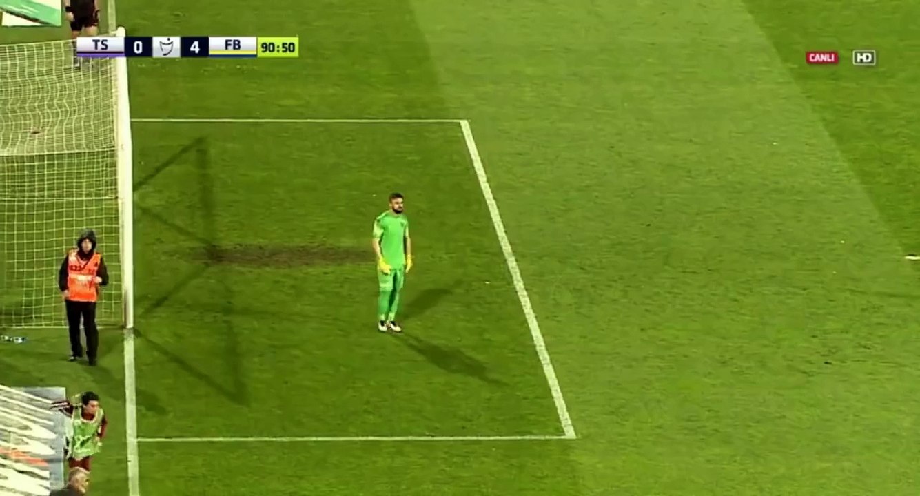 Trabzonspor Fan Invades The Pitch  vs Fenerbahçe 24-04-2016