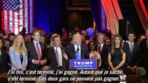 Trump estime qu'il a maintenant remporté les primaires