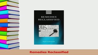 Read  Remedies Reclassified Ebook Free