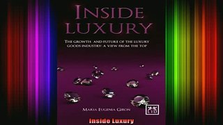 READ book  Inside Luxury Full EBook