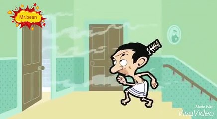 Mr bean cartoons . cleaning time 2.